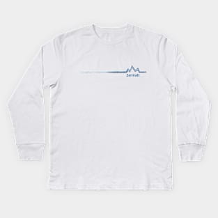 zermatt switzerland Kids Long Sleeve T-Shirt